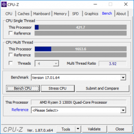  Ryzen 3 1300X 