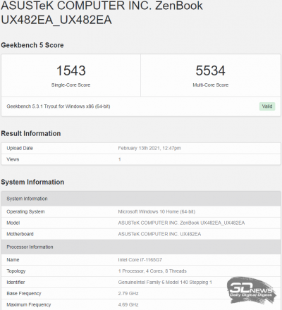  Geekbench 5 (Performance) 