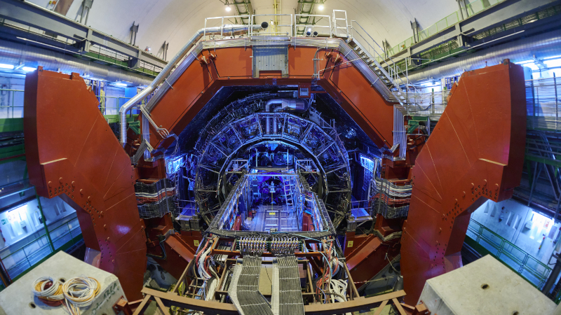 Детектор ALICE в БАК, используемый учёными CERN