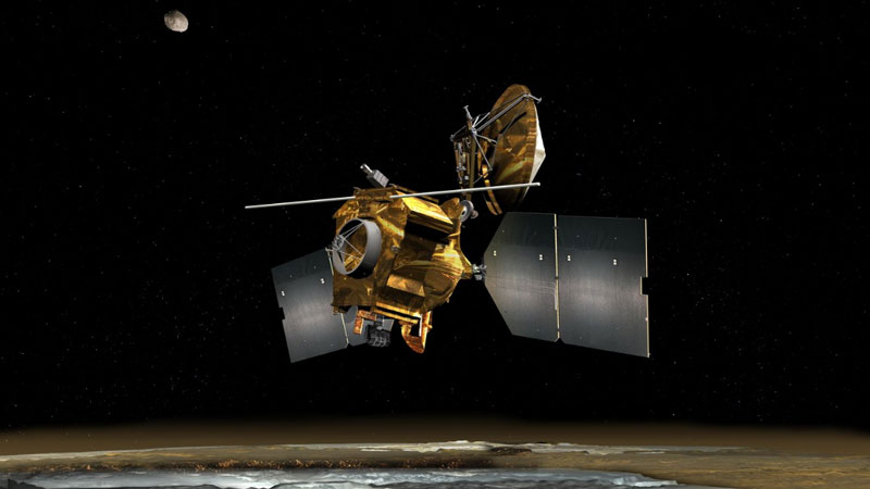 Художественное представлние NASA Mars Orbiter. Источник изображения: NASA