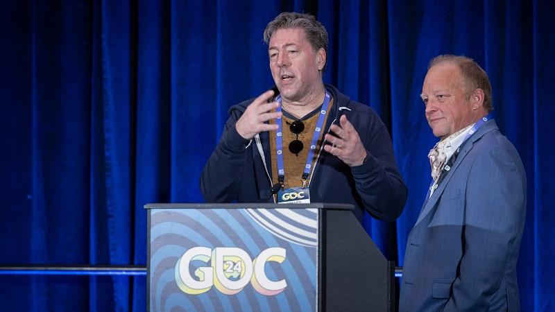  Лефэй (слева) и Петерсон на конференции GDC 2024 (источник изображения: Michael O'Donnell Photography / ShinyRedPhoto) 