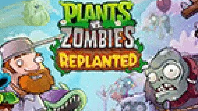  Низкополигональный фрагмент обложки Plants vs. Zombies Replanted 