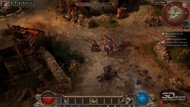  Боевая система в Titan Quest II не такая тактильная, как, скажем, в Path of Exile 2, и особенно это чувствуется в ближнем бою. Но всё равно бить монстров весьма приятно 