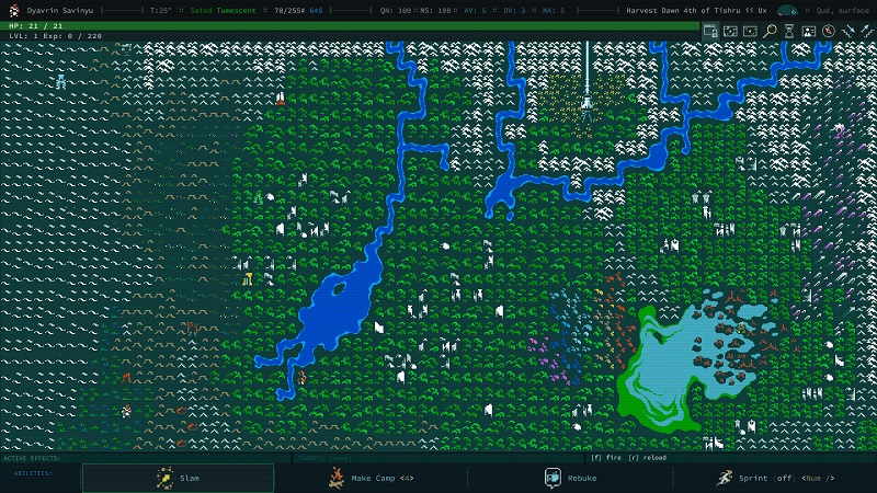  Заслужить премию Caves of Qud не помешало даже почти полное отсутствие графики (источник изображения: Steam) 