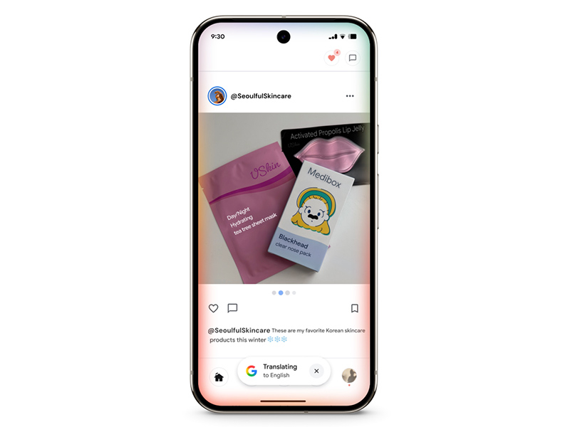 Функция Google Circle to Search теперь обеспечивает перевод при прокрутке