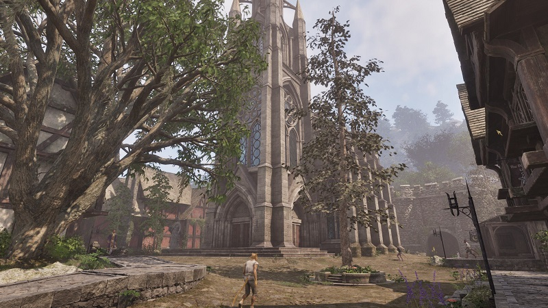  Улицы Лейавина в Oblivion Remastered (источник изображения: Emperor в Steam) 