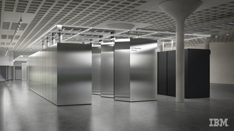  Так, по замыслу разработчиков, в 2029 г. будет выглядеть развёрнутый в машинном зале коммерческий квантовый вычислитель Starling (источник: IBM) 