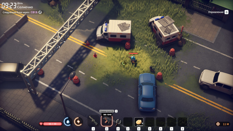  Апокалиптические виды, но жизнерадостная цветовая гамма не даёт погрузиться в тоску полураспада 