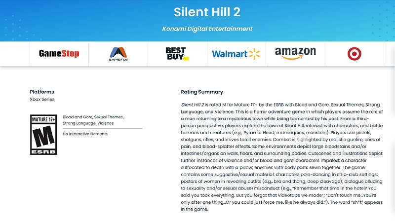 Источник изображения: ESRB