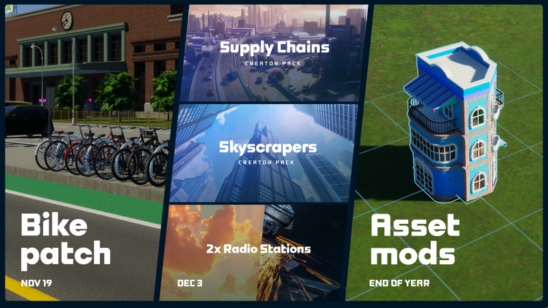  Велосипеды прибудут в Cities: Skylines 2 уже 19 ноября 