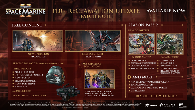  Наполнение обновления 