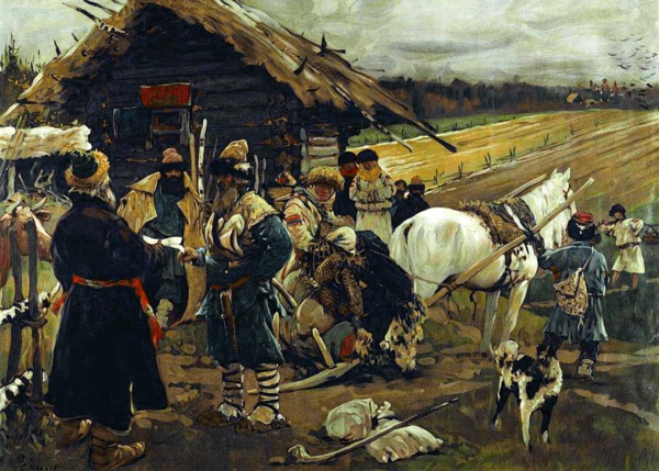  С. Иванов. «Юрьев день». 1908 (Источник изображения: Wikipedia) 