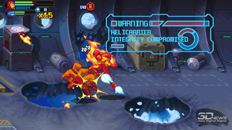  В некоторых испытаниях нужно скидывать противников в пропасть определёнными персонажами 