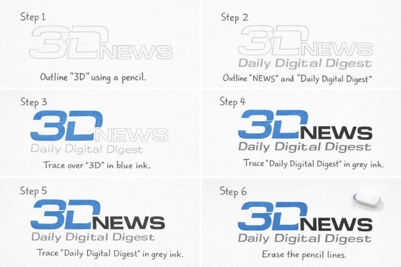  А здесь подсказка такая: &laquo;Create a step-by-step guide how to draw the logo on the reference image using pen and paper&raquo;, &mdash; с предварительной загрузкой логотипа в виде картинки, конечно (источник: ИИ-генерация на основе модели GPT Image 1.5) 