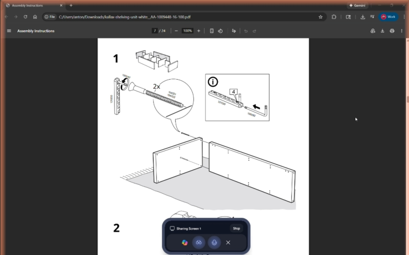  Что гарантированно сведёт Copilot с ума? Ну конечно же, подробная и предельно внятная инструкция по сборке мебели IKEA! (источник: The Verge) 
