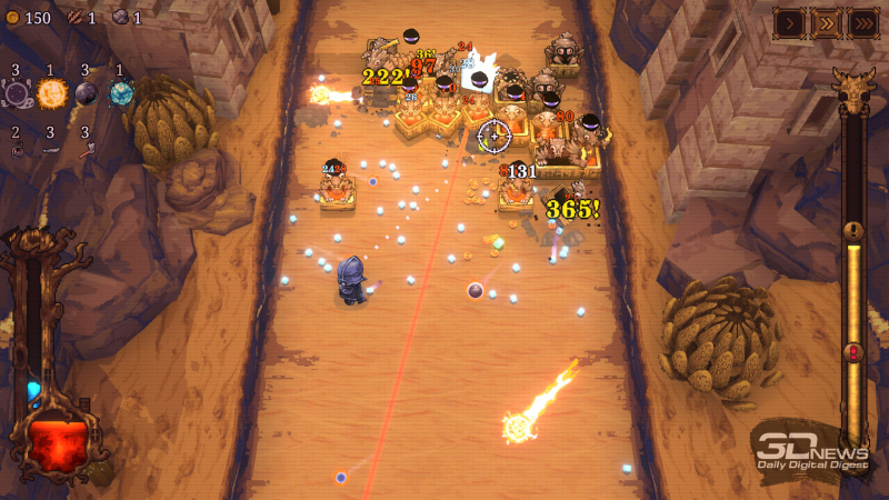  Ослеплённым противникам труднее нанести урон нашему герою 