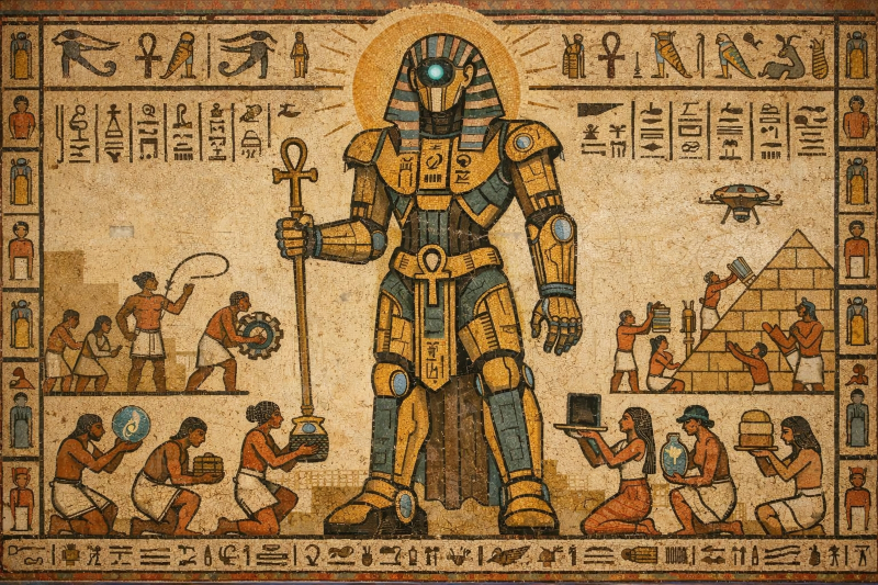  &laquo;Мы всё понимаем, о Великий ИИ, Податель Благ и Поглотитель Энергии, но зачем пирамиды-то снова?!&raquo;  (источник: ИИ-генерация на основе модели GPT Image 1.5) 