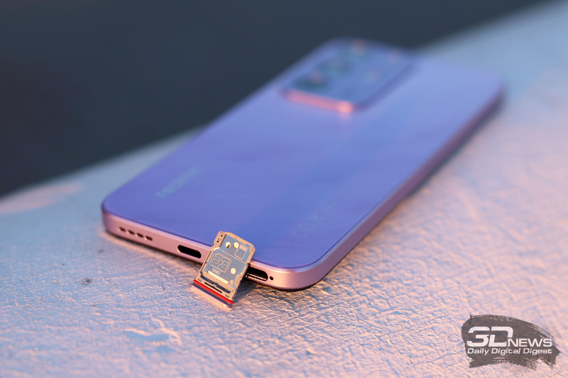  realme C85 Pro, слот для двух карточек nano-SIM 