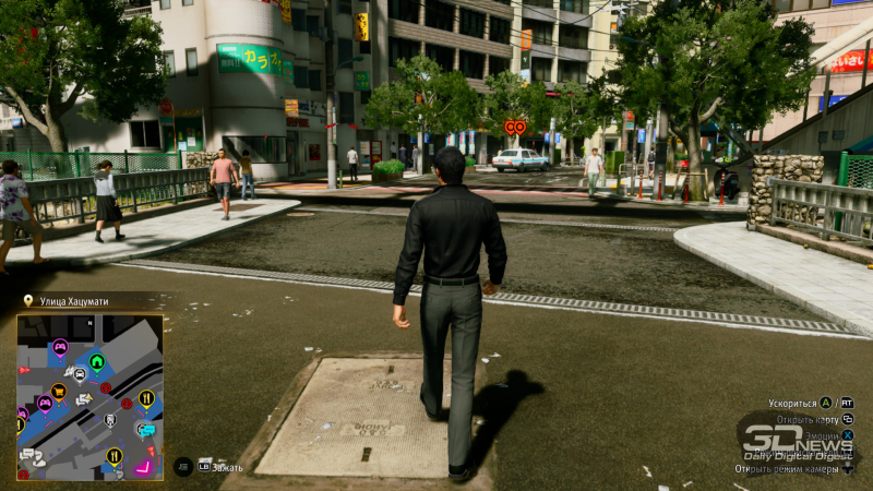  Мини-карта в Окинаве усыпана значками второстепенных развлечений 