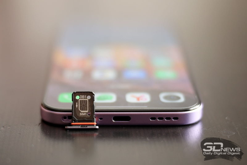  Слот для двух карточек nano-SIM 