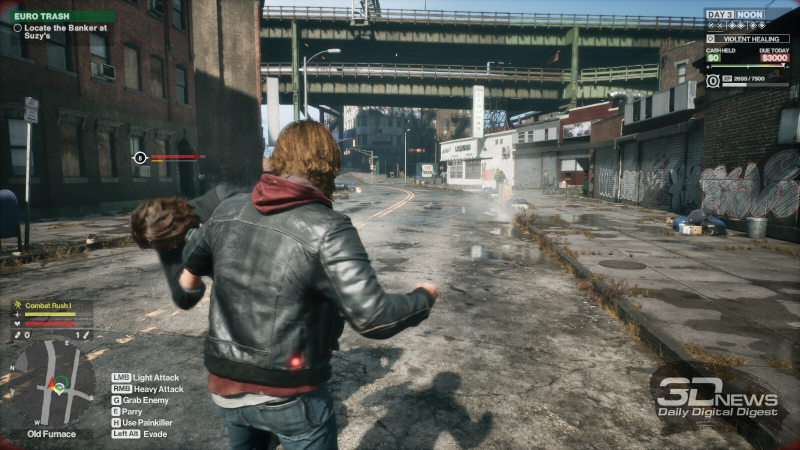  Мордобой посреди проезжей части не особенно тревожит местных, даже полицию не позовут. Видимо, привыкли 