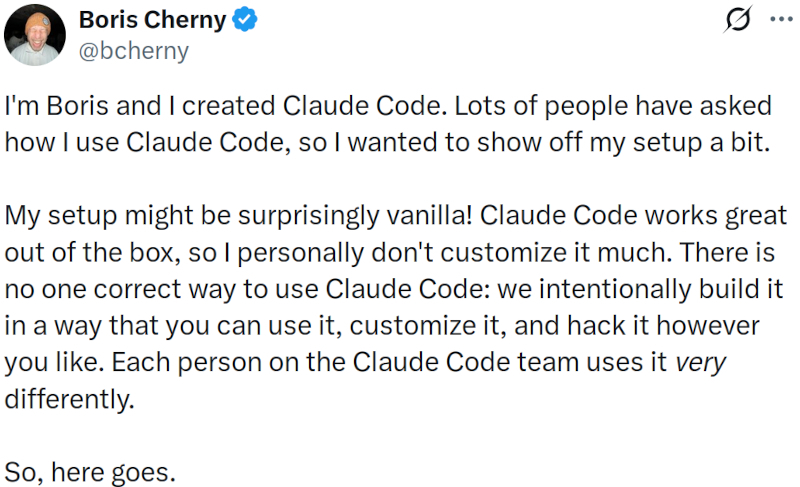  Источник изображения: @bcherny / x.com 
