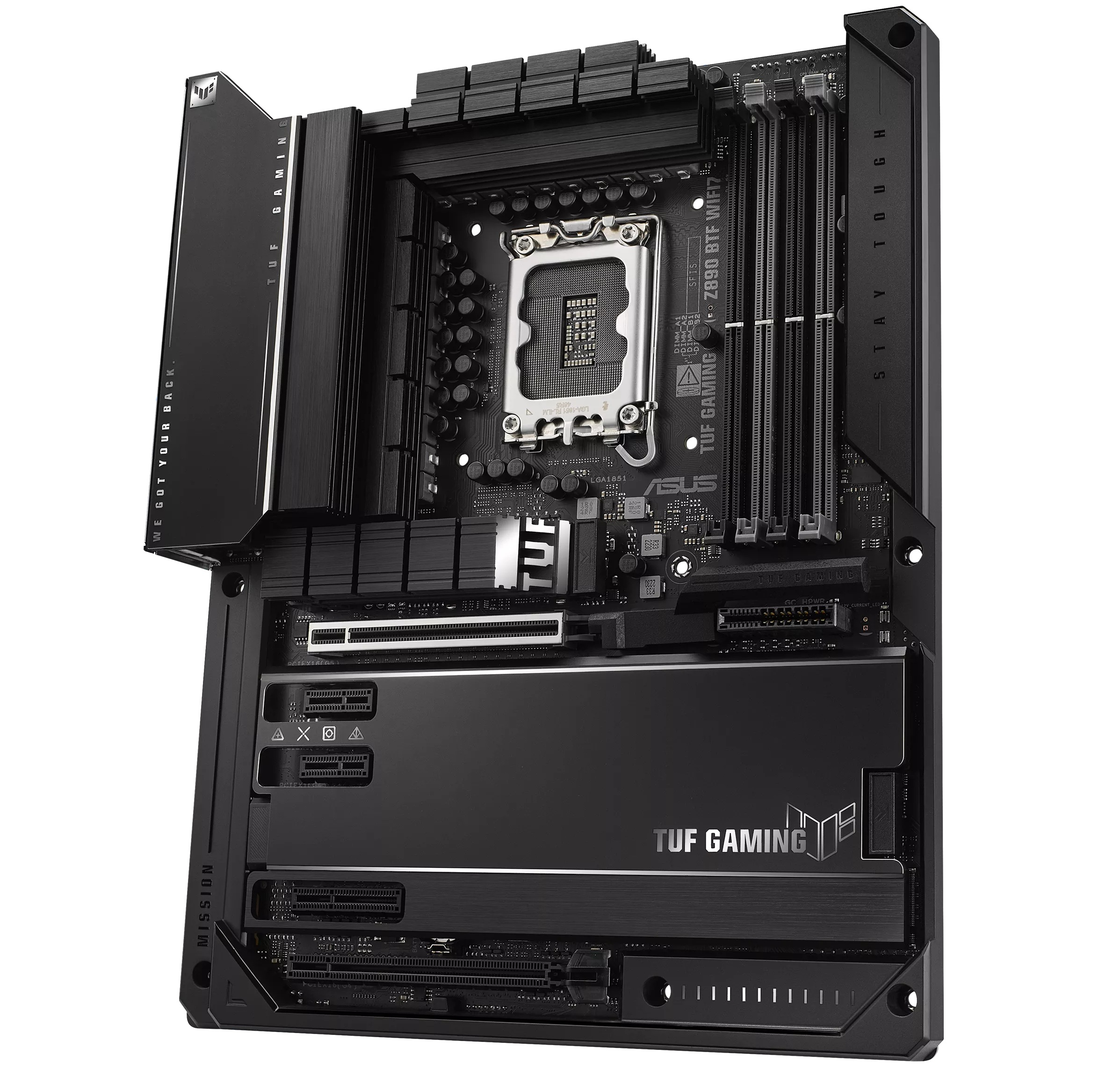 Asus представила плату TUF Gaming Z890-BTF WIFI7 для Core Ultra 200 с изнаночным питанием