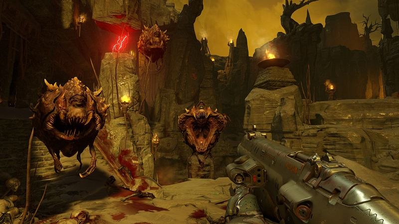  Команда Doom (2016) насчитывала примерно 75 человек (источник изображения: Steam) 