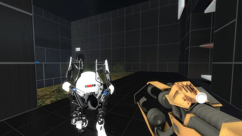  Скриншот из ранней версии Portal 2 с оружием Weaponizer из невышедшей Half-Life 2: Episode Three 