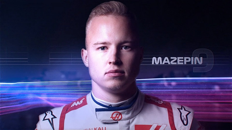  Мазепин в F1 2021 (источник изображения: Electronic Arts) 